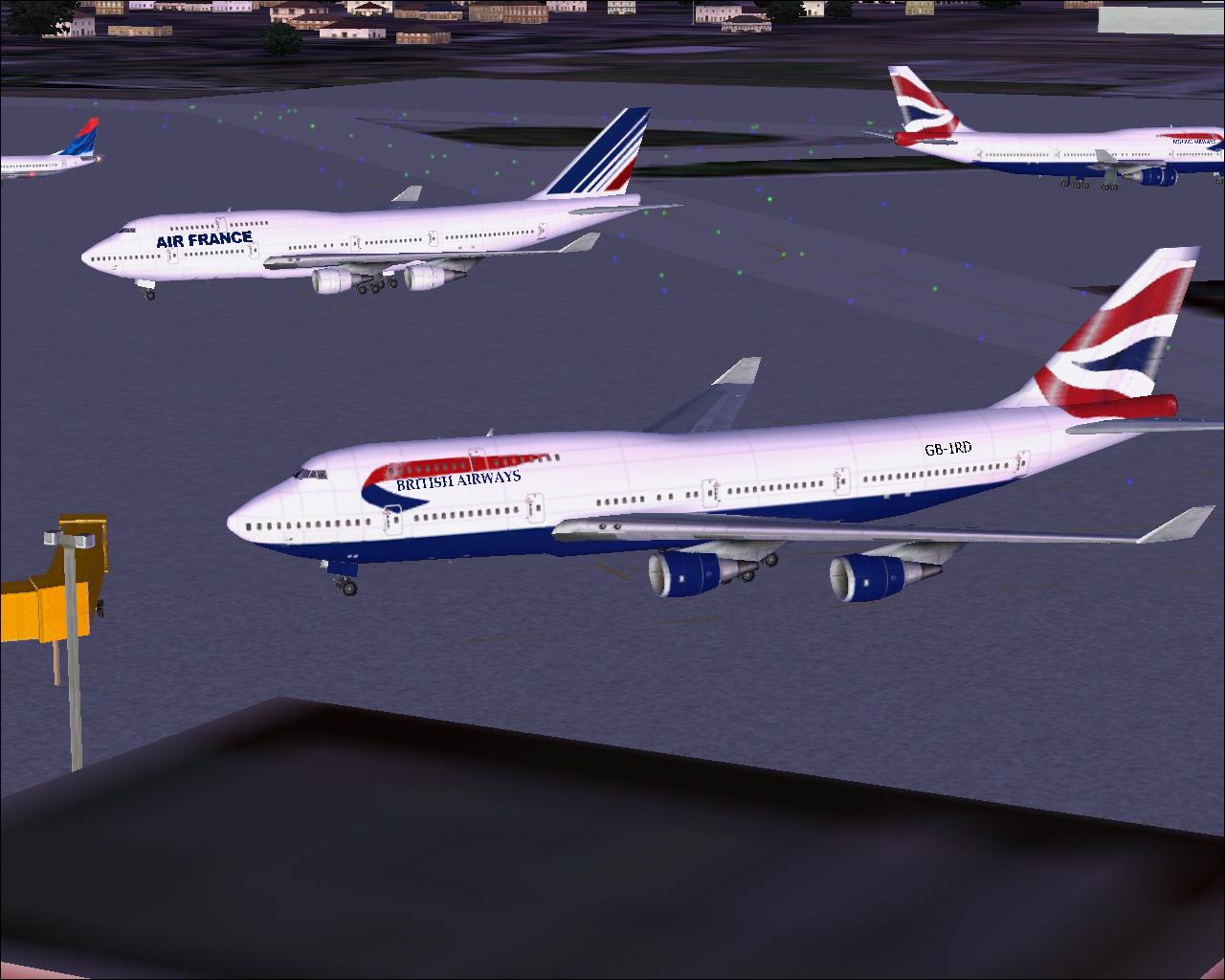Fs2004 B747-400 Ai Replacement Pack Replacement For The Default B747S Landmark, Soar, Paci