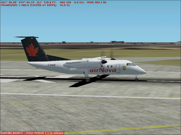 Textures Repaint Of The Default Fs2002 De Havilland Dash8-100 In Air Nova Livery Using Dxt