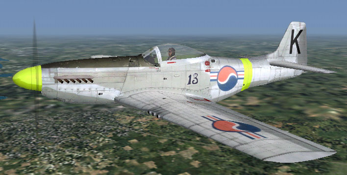 Cfs3 North American F-51D Mustang Rokaf 13 By Daniel Leahy