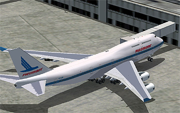 Fs2002 Piedmont Airlines Boeing 747-400 Texture Aircraft By Melvin Rafi, Textures Repaint
