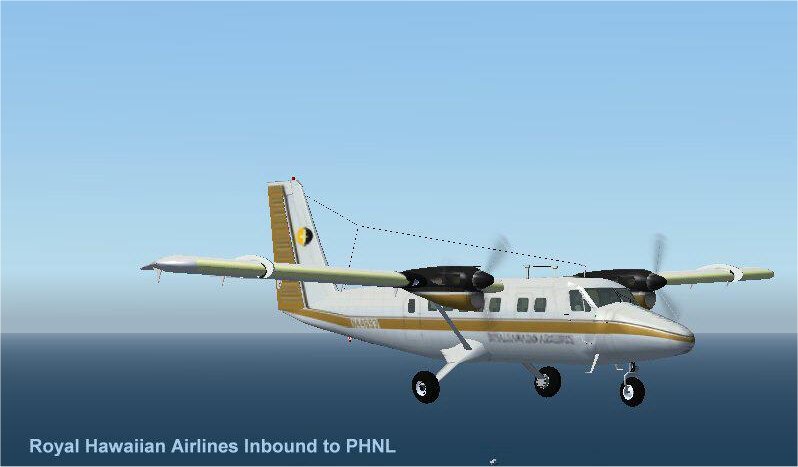 Fs2004 / Fs2002 Pro Dhc6-300 Twin Otter Royal Hawaiian Air Service N44693, Circa 1981 — 1