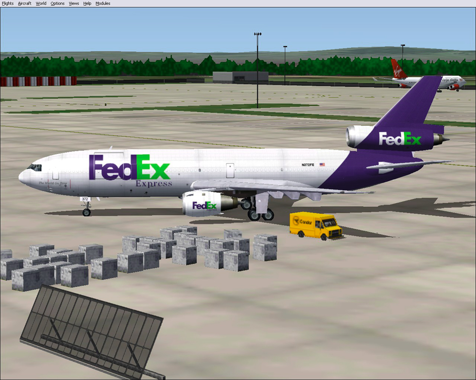 Fs2002 Ffx/Sga Fedex Dc-10-30 This Is A Textures Repaint Of Ffx/Sga Great Gmax Dc-10-30 Mo — 1