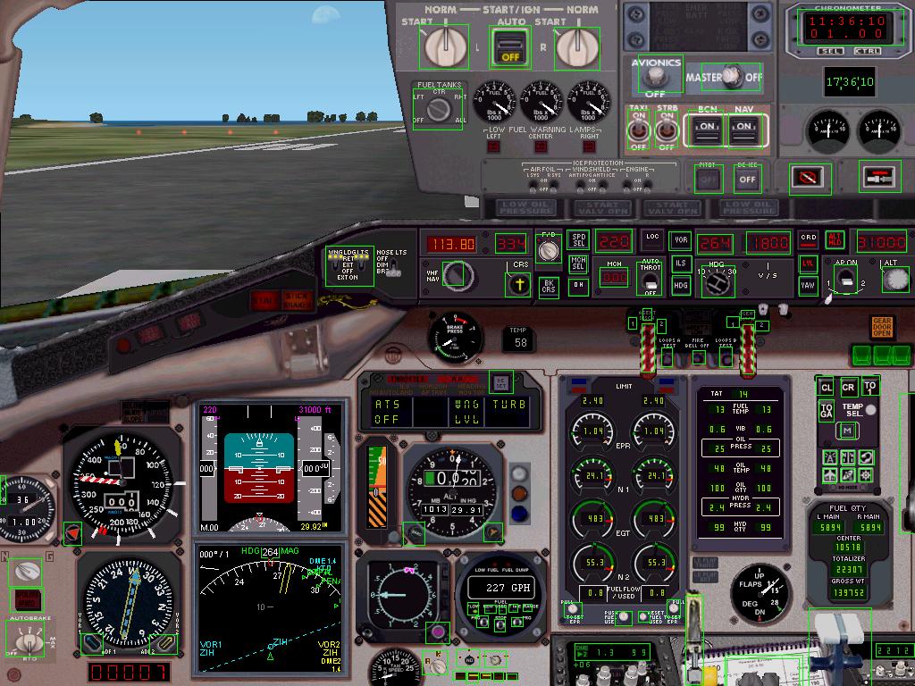 Fs2002 Panel For Default Md_83 With Default B737-400 Hsi-Adi Or Tony Dambrosio Rcrt Gauges