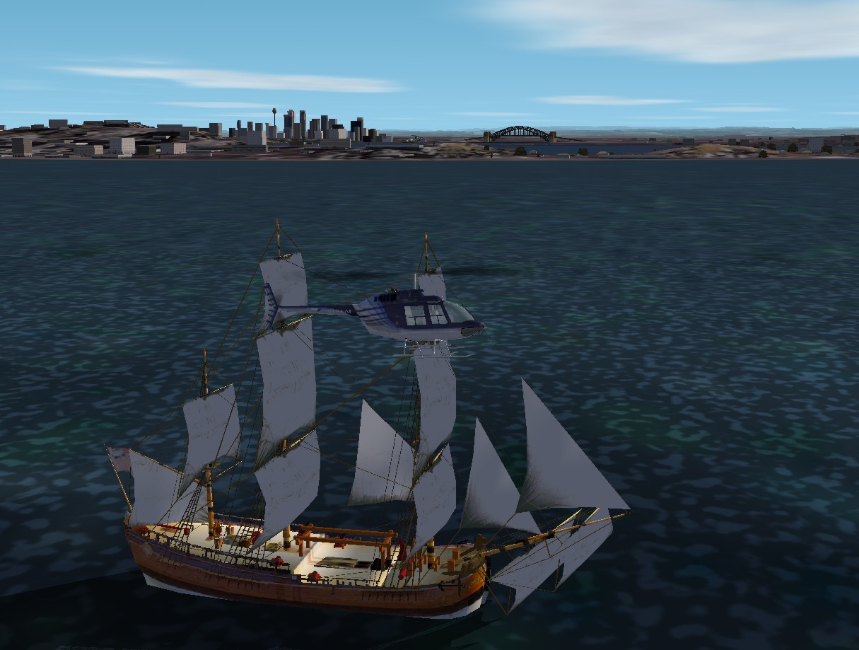 Hm Bark Endeavour Scenery For Fs2002 — 1