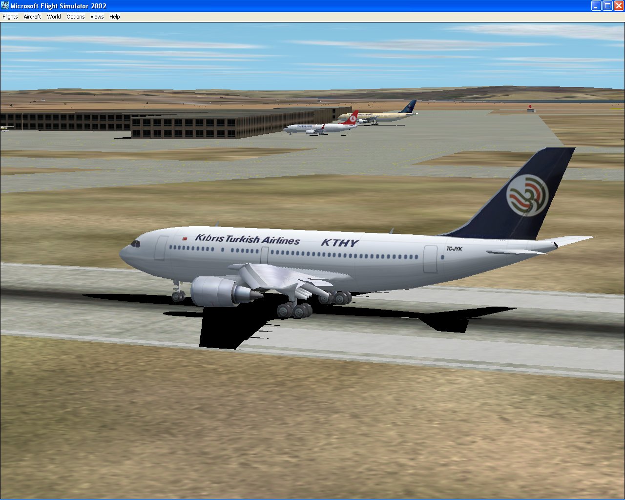 Fspainters Airbus A310-200Ge In Kibris Turkish Airlines Livery, Registration #Tc-Jyk; And