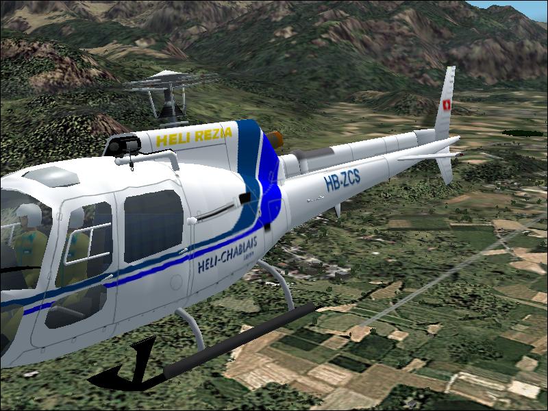 Fs2002 As350B Heli Rezia (Switzerland), Textures Exclusively Original By D.& D — 1