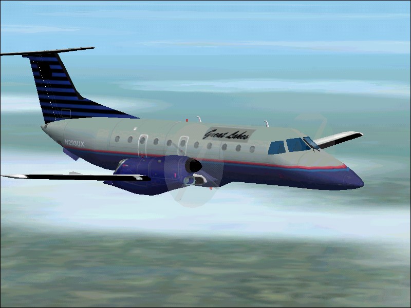 Great Lakes Aviation / United Express Emb-120 Brasilia Original Aircraft Design By Chuck L