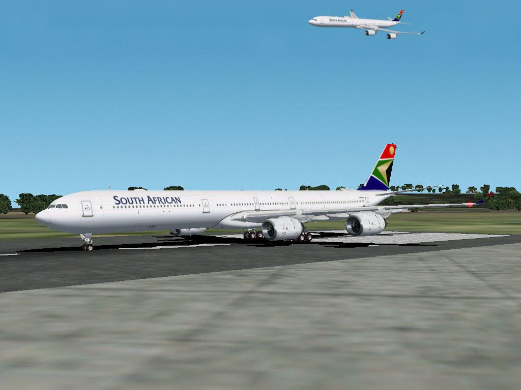 Fs2002 Saa A-340-600 Airbus 340-600 For Fs2002