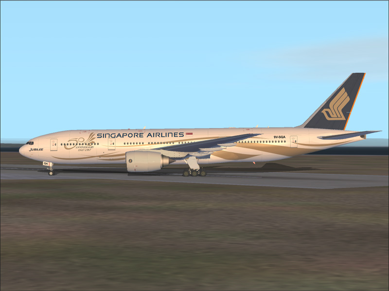 Fs2002 Meljet 772 Singapore 50Th Anniversary Fs2002 Singapore Airlines Boeing 777-200