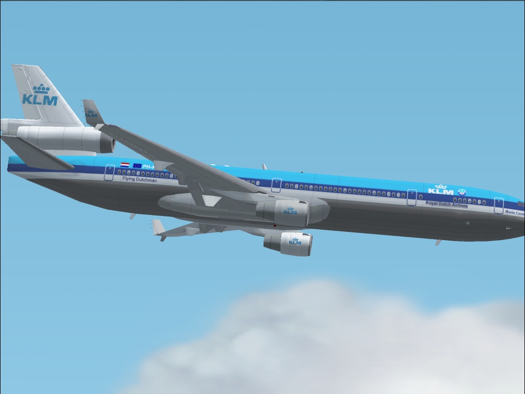 Fs2002 Textures Repaint Of The Md-11 In The Old Klm Sheme This Textures Repaint Is Made By