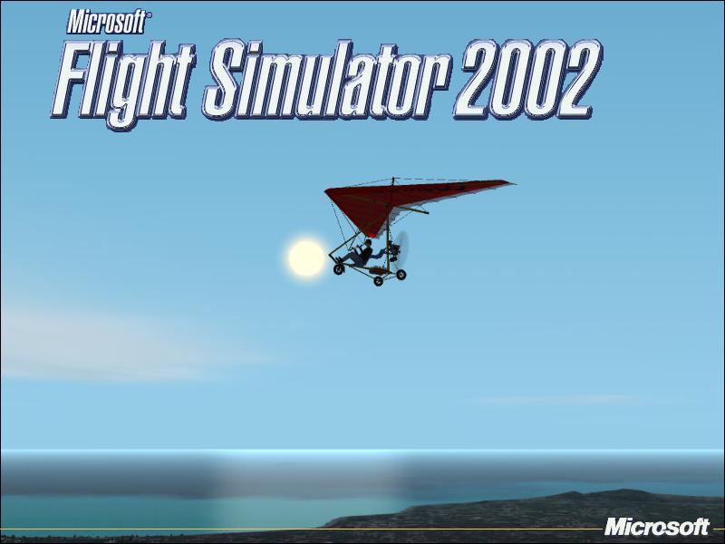 Splashscreen For Fs2002 Cosmos Bison Ultalight Trike Flying Near Kaneohe Bay Mcaf At Hawai