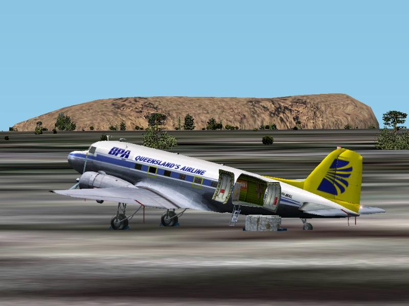 Fs2002 Douglas Dc-3 Bush Pilots Airways Air Cargo Vh-Mal A Dc-3 In The Colours Of Bush Pil