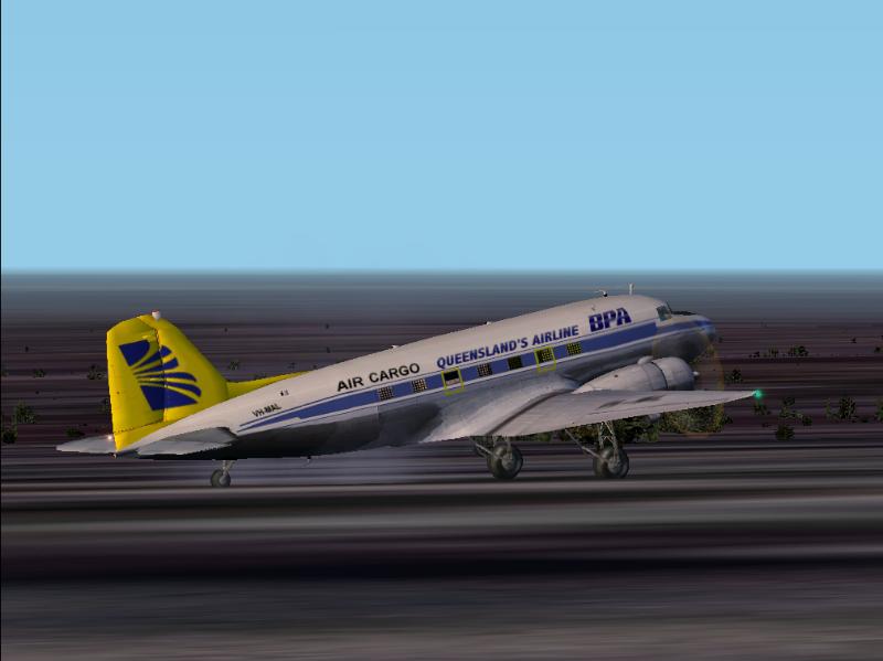 Fs2002 Douglas Dc-3 Bush Pilots Airways Air Cargo Vh-Mal A Dc-3 In The Colours Of Bush Pil