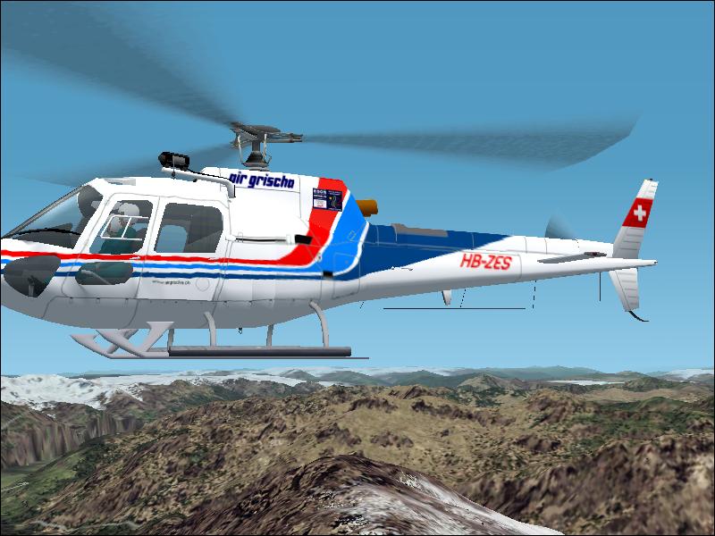Fs2002 As350B Air Grischa (Switzerland), Textures Exclusively Original By D.& D