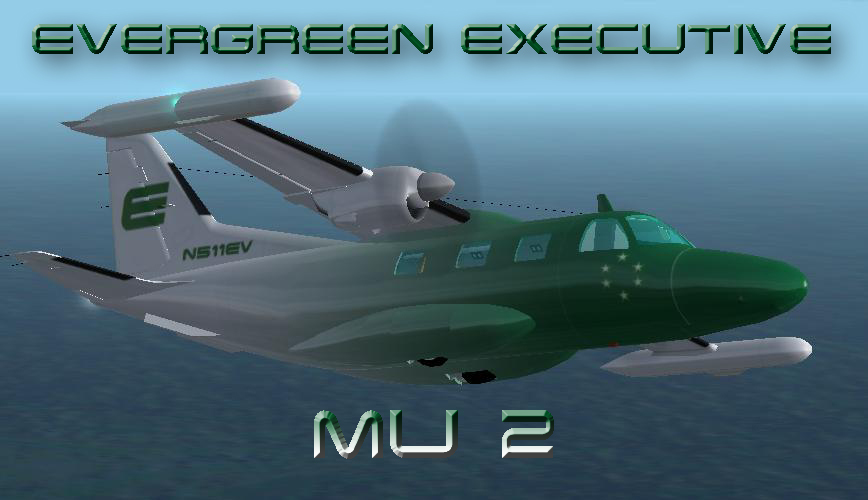 Evergreen International Vac Mitsubishi Mu-2 Marquise This Is Repainted Textures Of Bjorn B