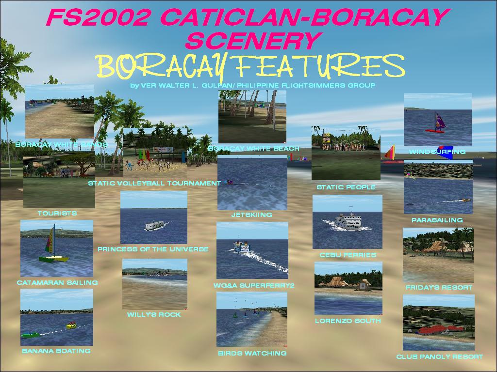 Fs2002 Caticlan-Boracay Scenery Caticlan Airport Is Located In Malay, Aklan, Northwest Of