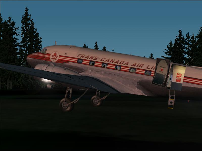 Fs2002 Douglas Dc-3 Trans-Canada Air Lines Cf-Teb This 1942 Dakota (C/N 12591, P/N 42-9275