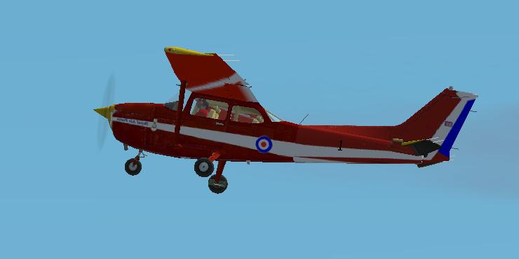 Fs2004 Repaint Of The Msfs Default Cessna In The Red Arrow Skin, My First Ever Repaint, Th