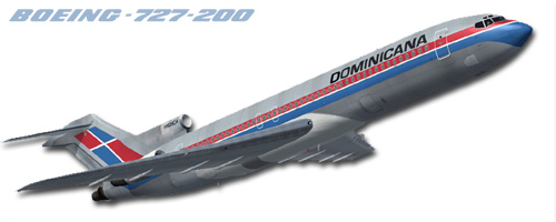 Fs2002 Aircraft This Is A Textures Repaint Of Ffx Boeing 727-200 In The Colour Of The Domi