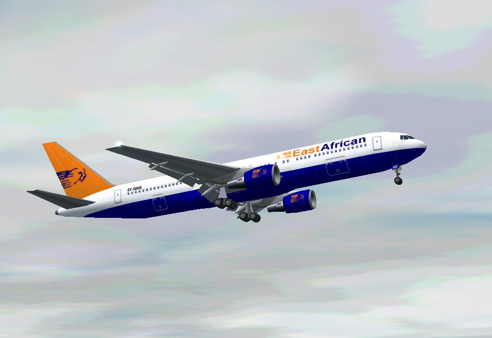 Fspainter Boeing 767-300 In East African Airlines Safari, Registration #5Y-Qqq; Done In 32