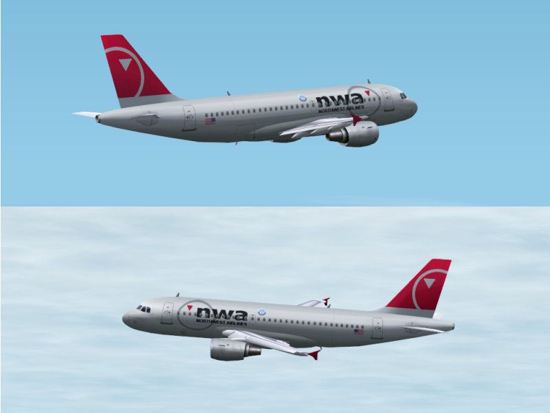Fs2002 Northwest New Colors A319 Fspainter Model (Http://Www.fspainter.projectai.com/) In