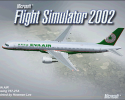 Fs2002 Pro/Std 757-27A Aircraft Eva Air (Taiwan) Boeing 757-27A(B-27021) Model Design:ifdg
