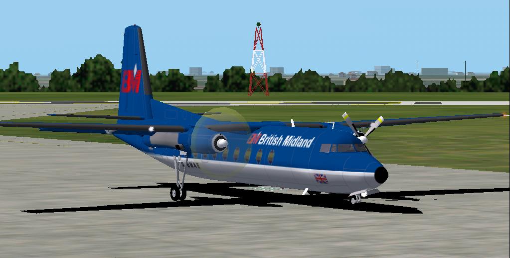 Fs2002 Aircraft A Highly Detailed Textures Repaint Of Mike Stones Fokker Freindship F27 In