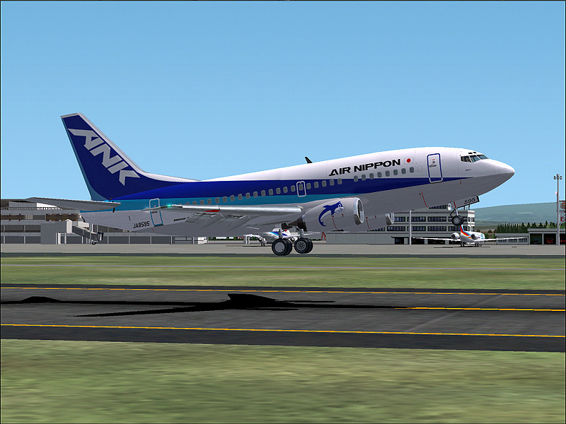 Fs2002 Pro/Std 737-54K Aircraft Air Nippon(Japan) Boeing 737-54K(Ja8595) Original Model De
