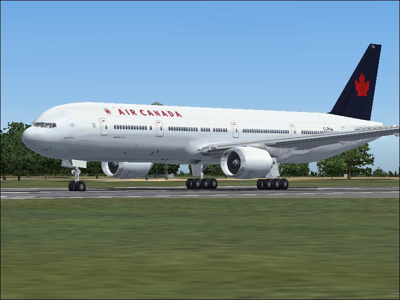 Fs2004 Air Canada B777-300 This Is A Textures Repaint Of The Default 777-300 In Air Canada — 1