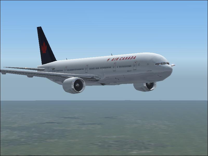 Fs2004 Air Canada B777-300 This Is A Textures Repaint Of The Default 777-300 In Air Canada