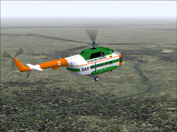 Fs2002/Fs2004 Mil Mi-8T Lithuanian Sar Mil Mi-8T Repainted In The Livery Of Lithuanian Sea — 1