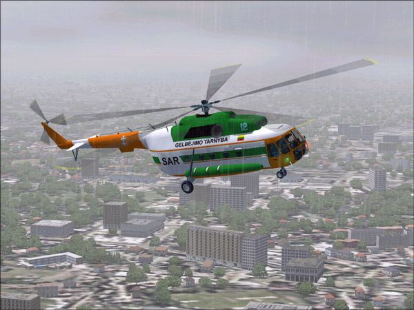 Fs2002/Fs2004 Mil Mi-8T Lithuanian Sar Mil Mi-8T Repainted In The Livery Of Lithuanian Sea