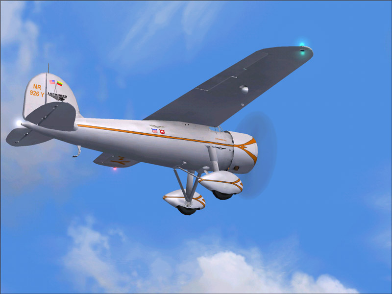Fs2004 Lockheed Vega 5B Lituanica Ii A Textures Repaint For The Default Lockheed Vega In T