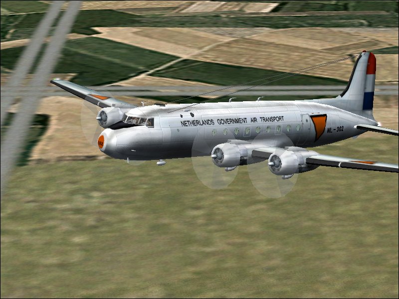 Fs2002 Douglas Dc-4/C-54 Skymaster Textures Repaint In Ngat Livery By Jaap De Baare