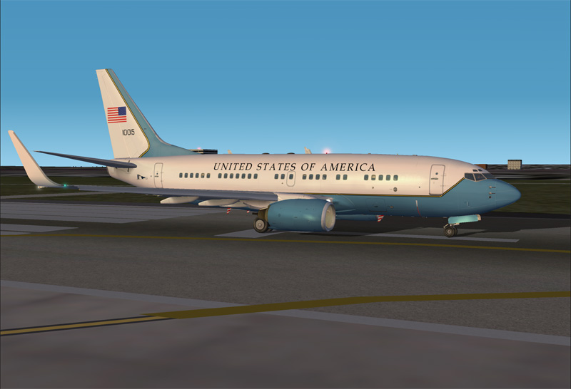 Fs2002 Usaf 737-700 - Winglets/Stairs By Gary Hayes
