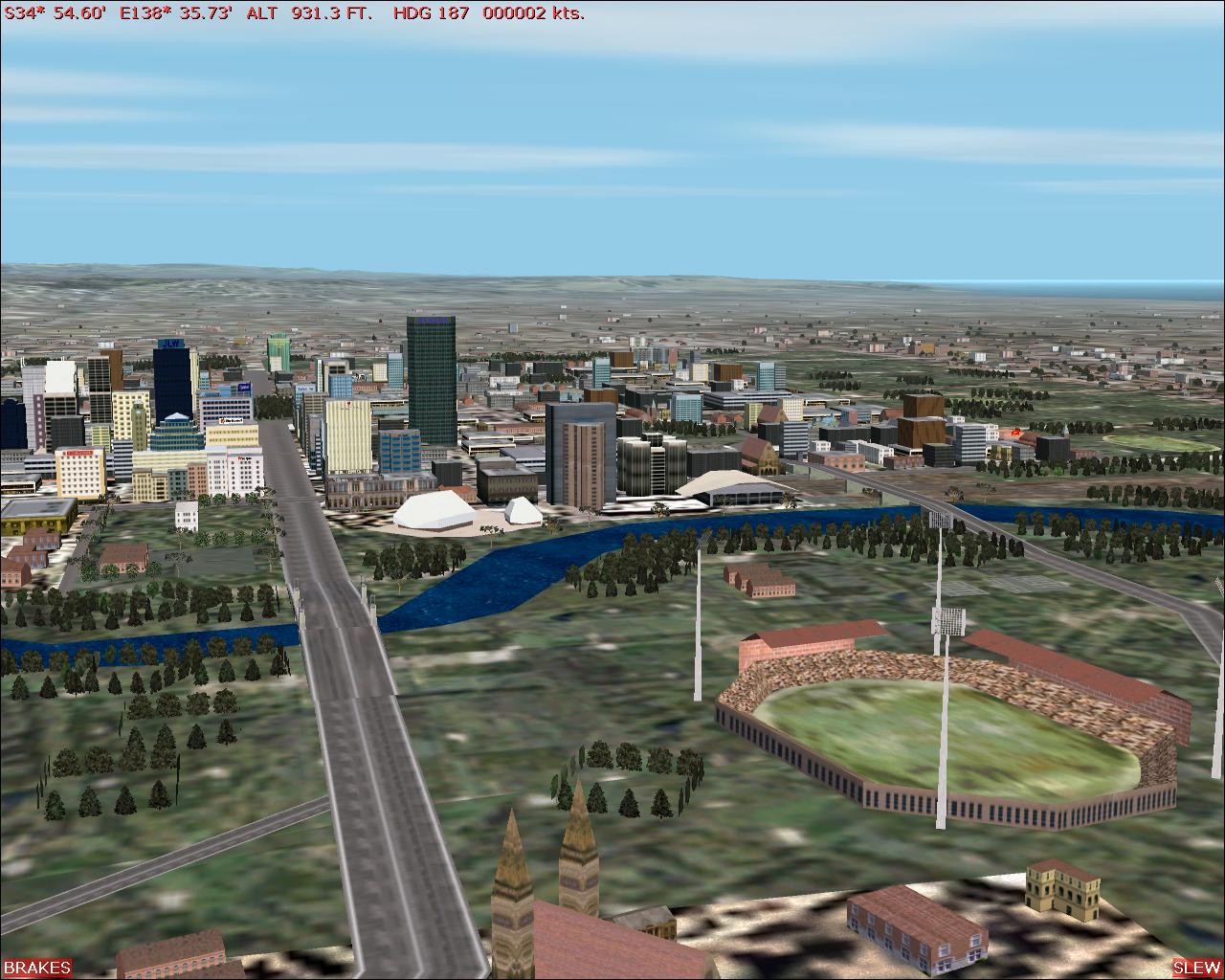 Fs2004 Scenery Adelaide Cbd South Australia August 2003 This Scenery Is An Accurate Repres