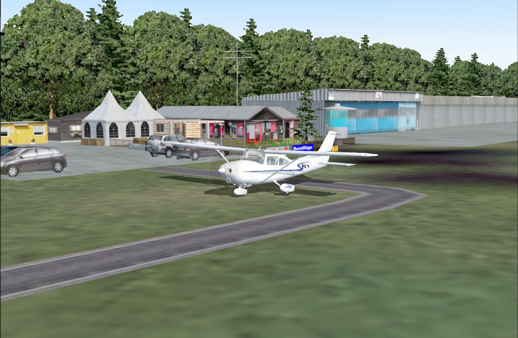 Buttwil (Lszu) Switzerland Fs2004/02 The Idyllic Airfield Buttwil Is Over Muri In Freiamt,