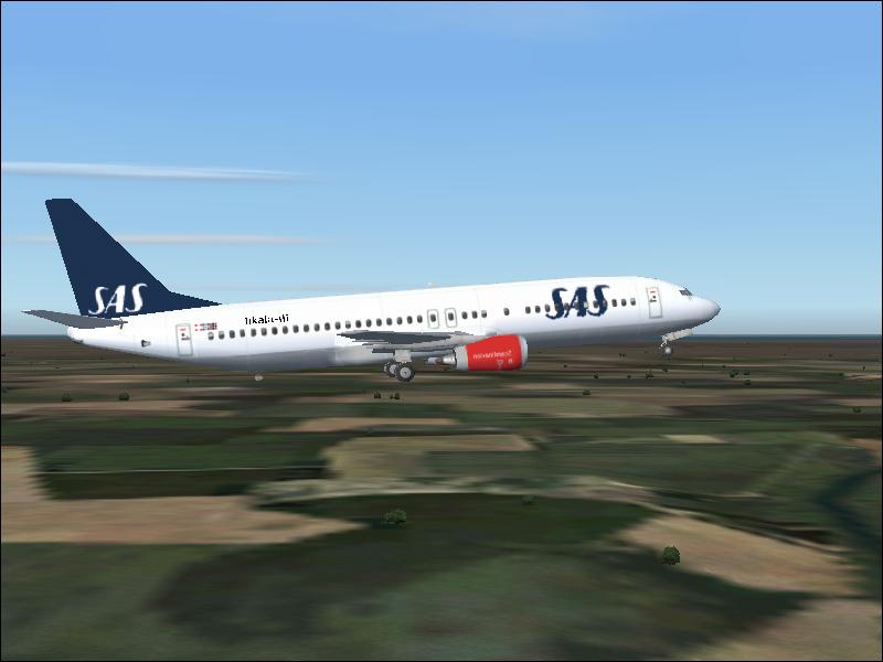 Fs2004 Boeing 737-400 Scandinavian Airlines This Is A Textures Repaint Of The Original 737