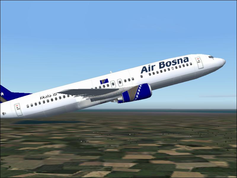 Fs2004 Boeing 737-400 Air Bosna This Is A Textures Repaint Of The Original 737-400 In Air