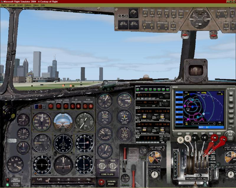 Fs2004 Douglas Dc-3 2D Ifr Panel - I Needed To Create An Ifr Equipped 2D Panel For The Def