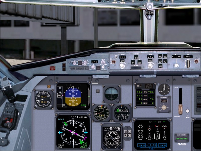 Fokker 100 Panel Fs2004/2002 10024X768 Complete Photo-Realistic Panel For Fokker 100, Work