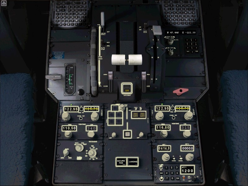 Fokker 100 Panel Fs2004/2002 10024X768 Complete Photo-Realistic Panel For Fokker 100, Work