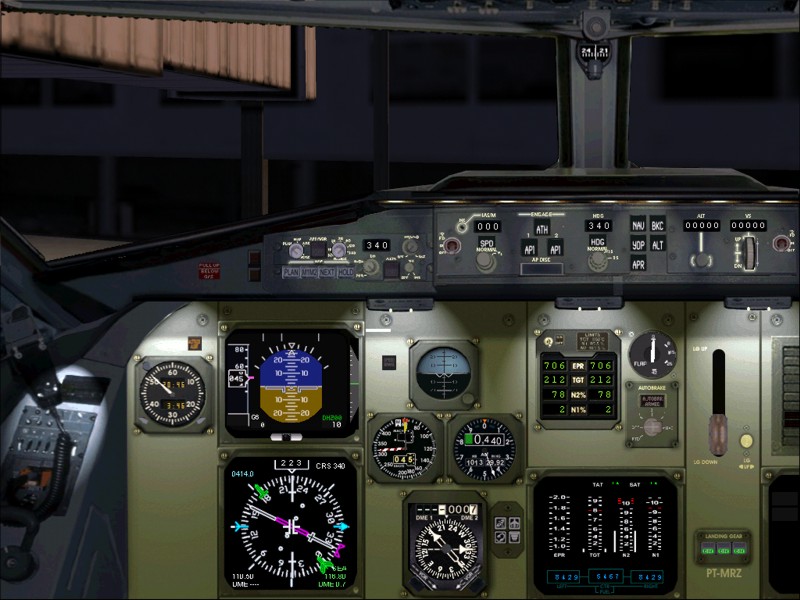 Fokker 100 Panel Fs2004/2002 10024X768 Complete Photo-Realistic Panel For Fokker 100, Work