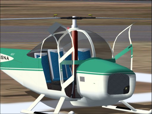 Fs2004 Cessna Ch-1C Helicopter Fsds 2 Design With Dynamic Shine And With Animated Doors An