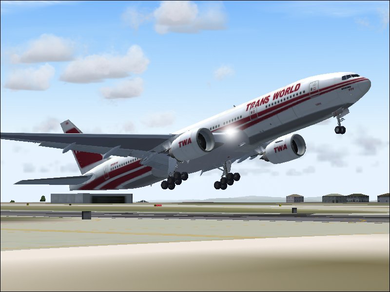 Fs2004 Jetliners Trans World Airlines Boeing 777-236Er, Registration N765Tw In The Old Twa