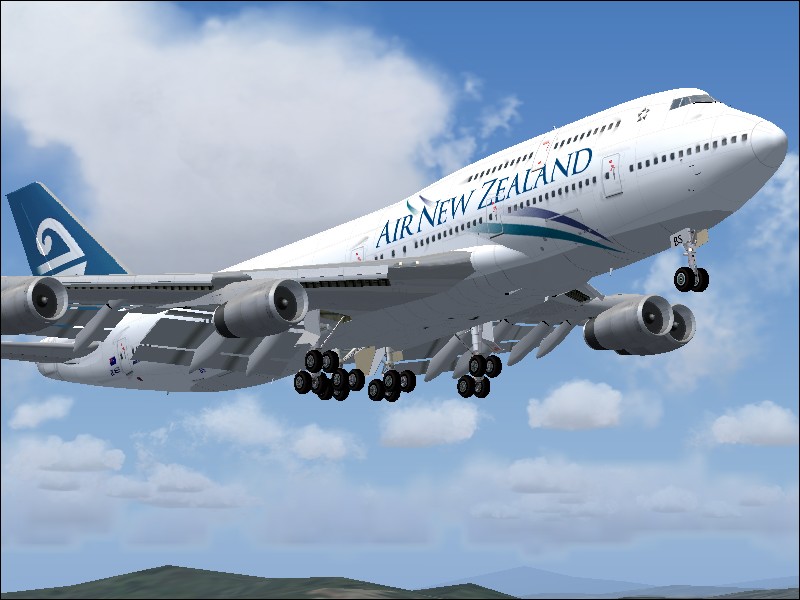 Project Opensky Boeing 747-400 Passenger V3 For Fs2002/Fs2004 Exclusively Air New Zealand