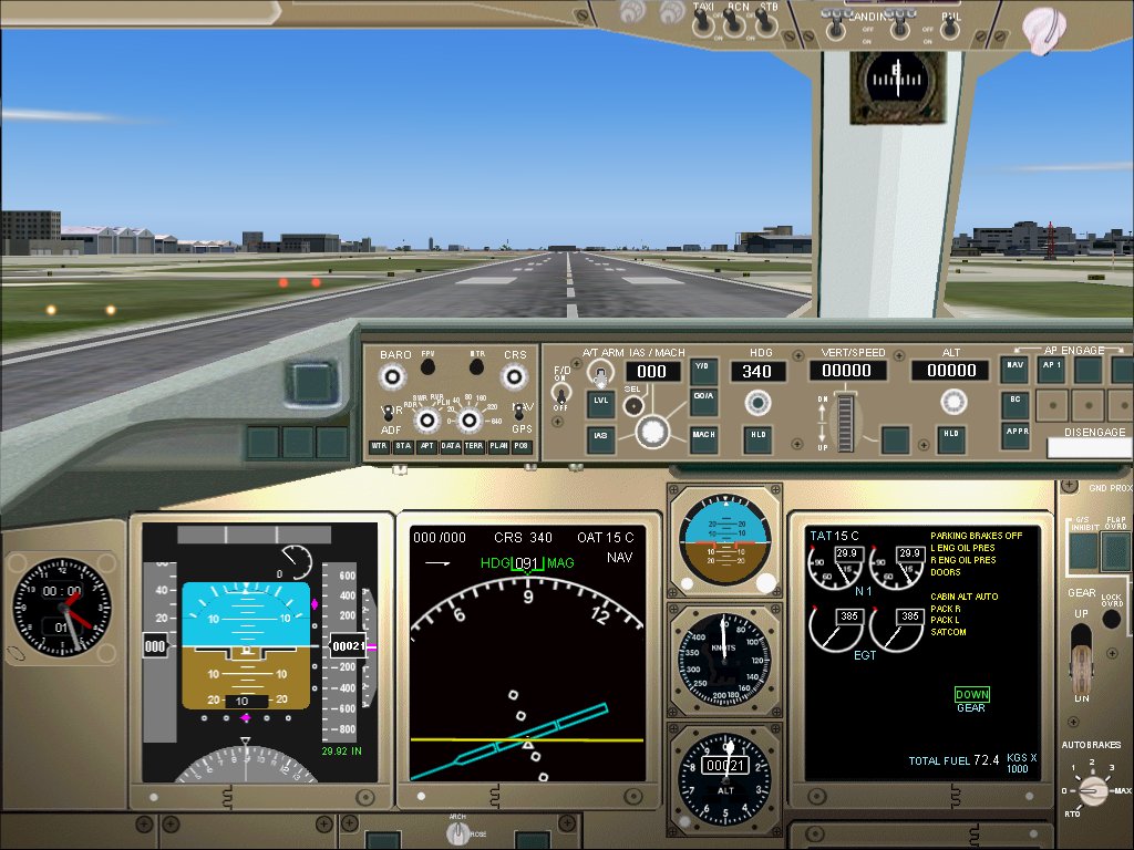 Fs 2004 Boeing 767-400 Version 2 This Panel Is Based On A Photo Of A Real Cabin