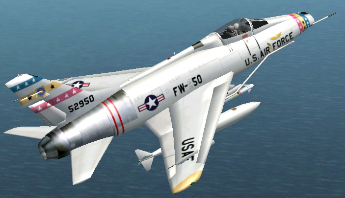 Fs2002/Fs2004 North American F-100D Super Sabre