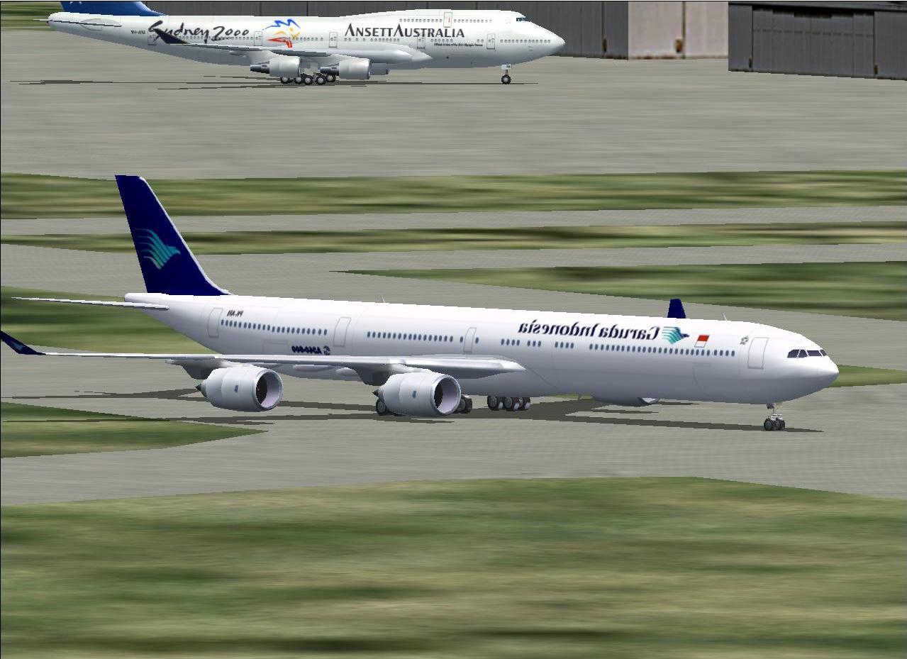 Flight Simulator 2002 Fictional A340-600 Garuda Indonesia Model By Fspainter Www.fspainter