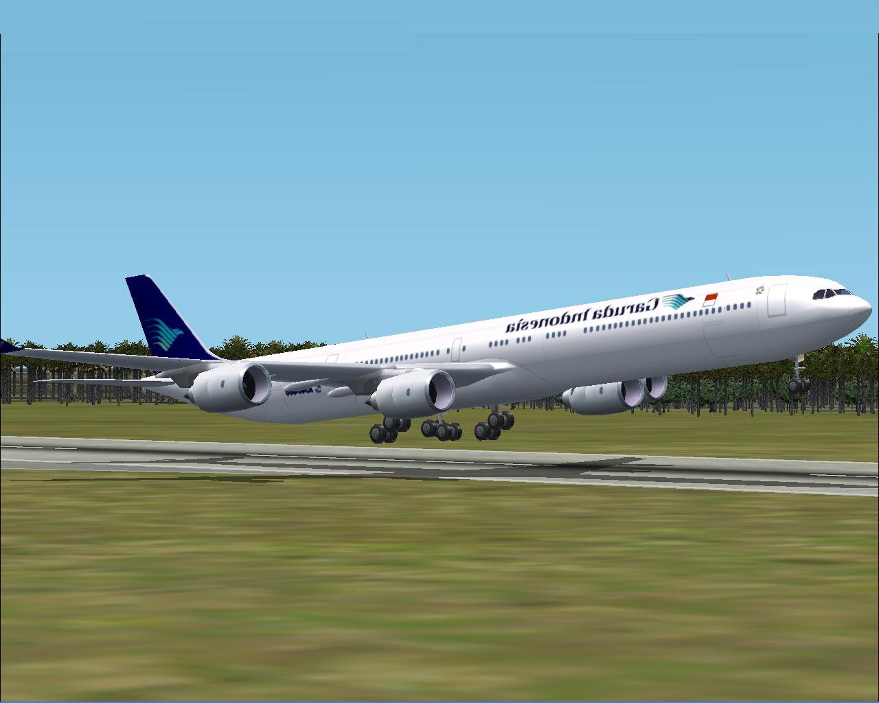 Flight Simulator 2002 Fictional A340-600 Garuda Indonesia Model By Fspainter Www.fspainter